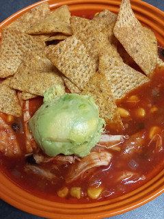 A picture of Chicken and Tortilla Soup.