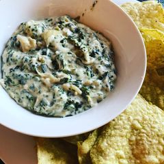 A picture of Instant Pot Artichoke and Spinach Dip Applebee's Copycat.