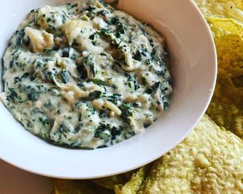 Popular Recipe Instant Pot Artichoke and Spinach Dip Applebees Copycat Delicious Perfect