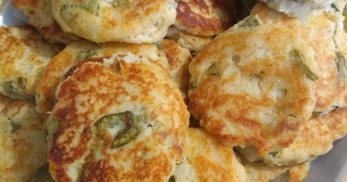 Tortitas de papa con nopales y atún Receta de Alma Patricia Reséndiz-  Cookpad