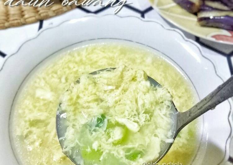 Resep Sup Telur Daun Bawang, Enak Banget