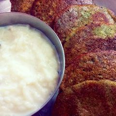 A picture of Palak cheela.