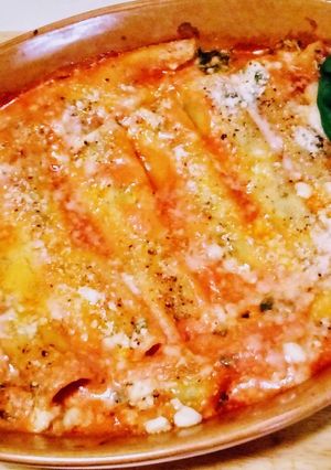 Ricottás-paradicsomos canelloni recept fotója