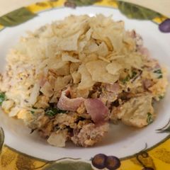 A picture of Brad's baked potato salad.