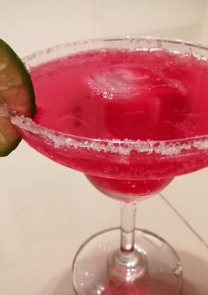 A picture of Red Lime Soda Drink to Beat the Heat.