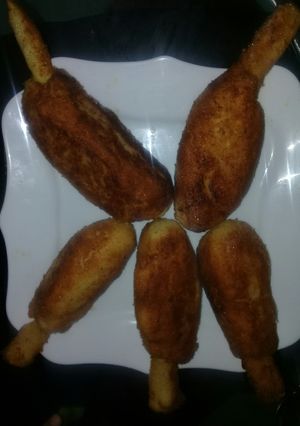 صورة لوصفة افخاذ دجاج الكاذبة بالعجين