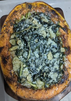 Una foto de Calabaza Rellena Vegana