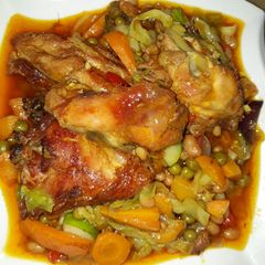 A picture of Vegetable soup.