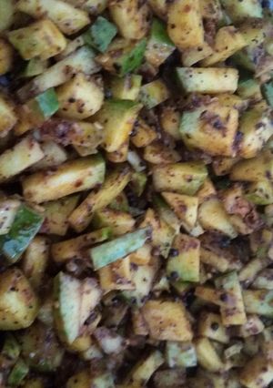 A picture of Mango instant pickle.