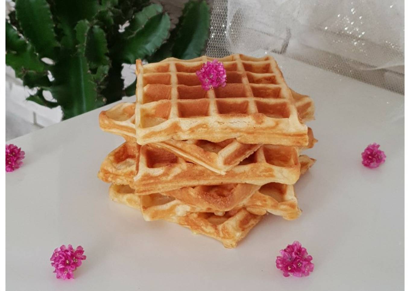 Gaufres à la fleur d'oranger