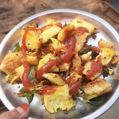 A picture of Bread poha.