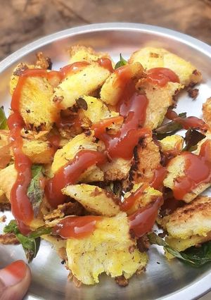 A picture of Bread poha.