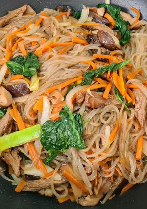 Foto resep Japchae (resep asli orang Korea)