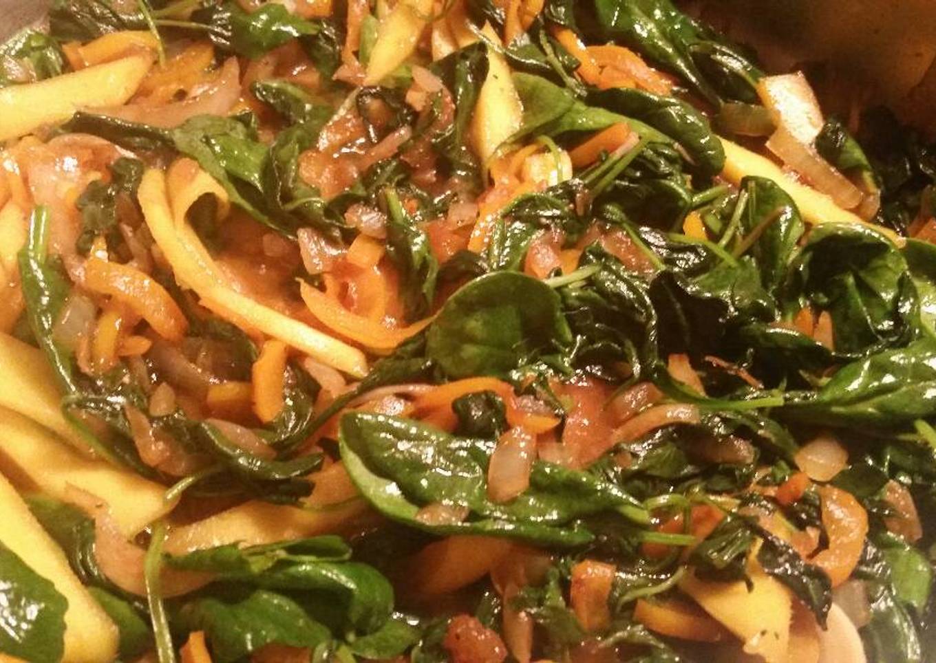 Saute Greens w/ Mango