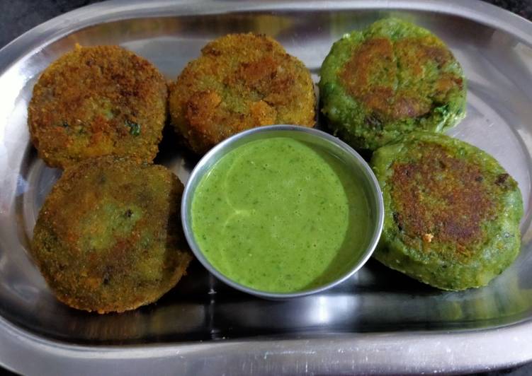 Simple Way to Prepare Favorite Hara Bhara Kabab (Deep fried and Roasted)