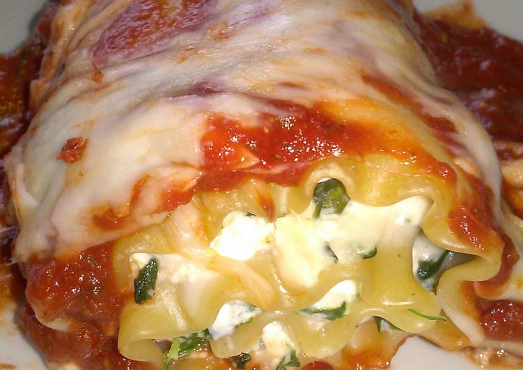 Recipe of Super Quick Homemade Spinach Lasagna Roll - Ups