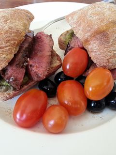 A picture of Beef Pesto Sandwich.