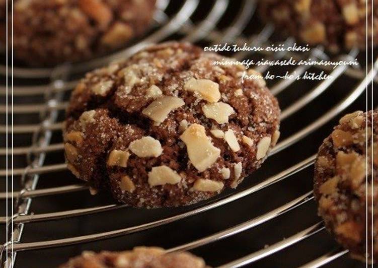 Recipe of Speedy Cocoa Crumble Cookies