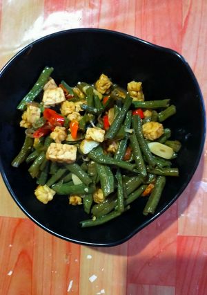 Foto resep Tumis kacang dan tempe