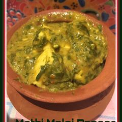 A picture of Methi Malai Paneer.