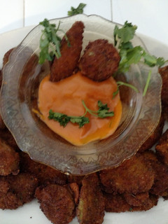 A picture of Fried pickles.