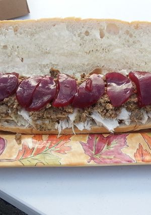 A picture of Turkey Gobbler sandwiches.