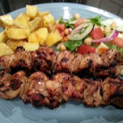 A picture of Grilled Skewered Chicken.