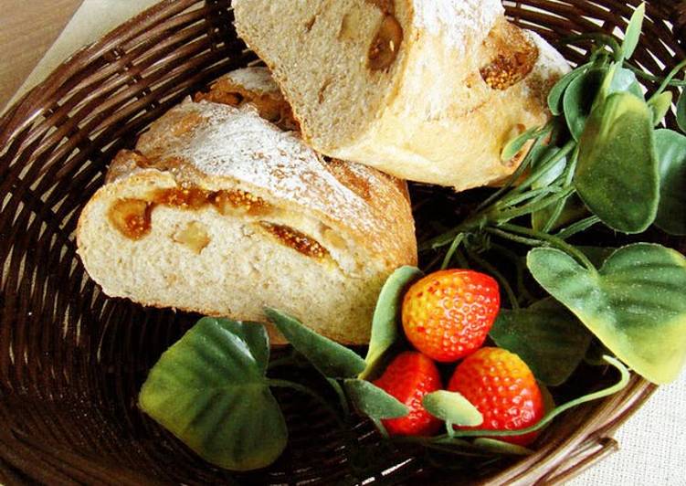 Simple Way to Prepare Speedy Fig and Walnut Whole Wheat Bread