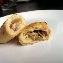 A picture of Sophie's mini chicken and bacon pasties.