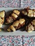 Berenjenas rellenas con piñones