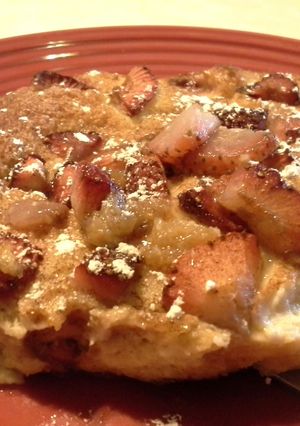 A picture of Creme Brulee Texas Toast.