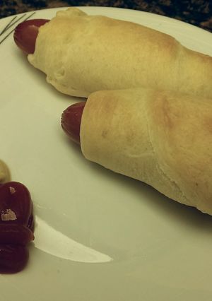 A picture of Pigs in a Blanket.