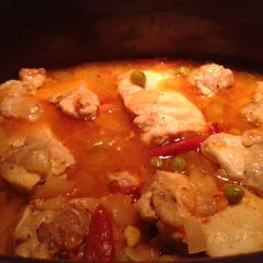 A picture of Almu's chicken casserole.