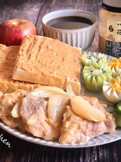早午餐-無糖花生厚片豬排 的食譜成品照片