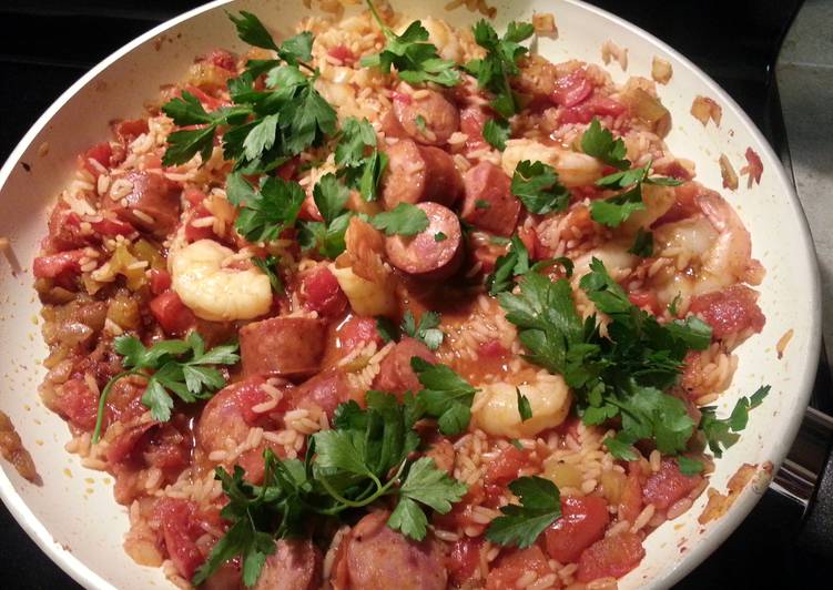 Simple Way to Make Quick Kicked up Jambalaya.