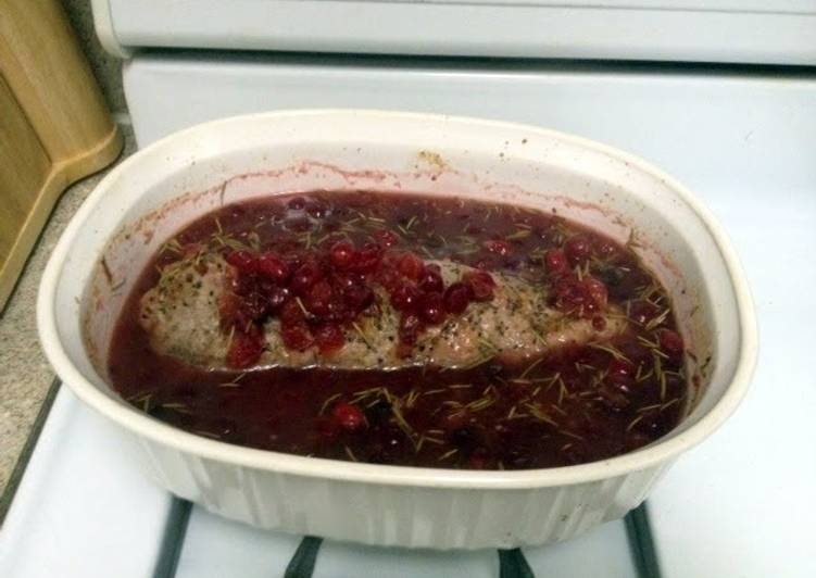 Easiest Way to Prepare Homemade Cranberry Glazed Pork Tenderloin