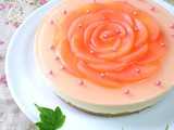 peach cheesecake