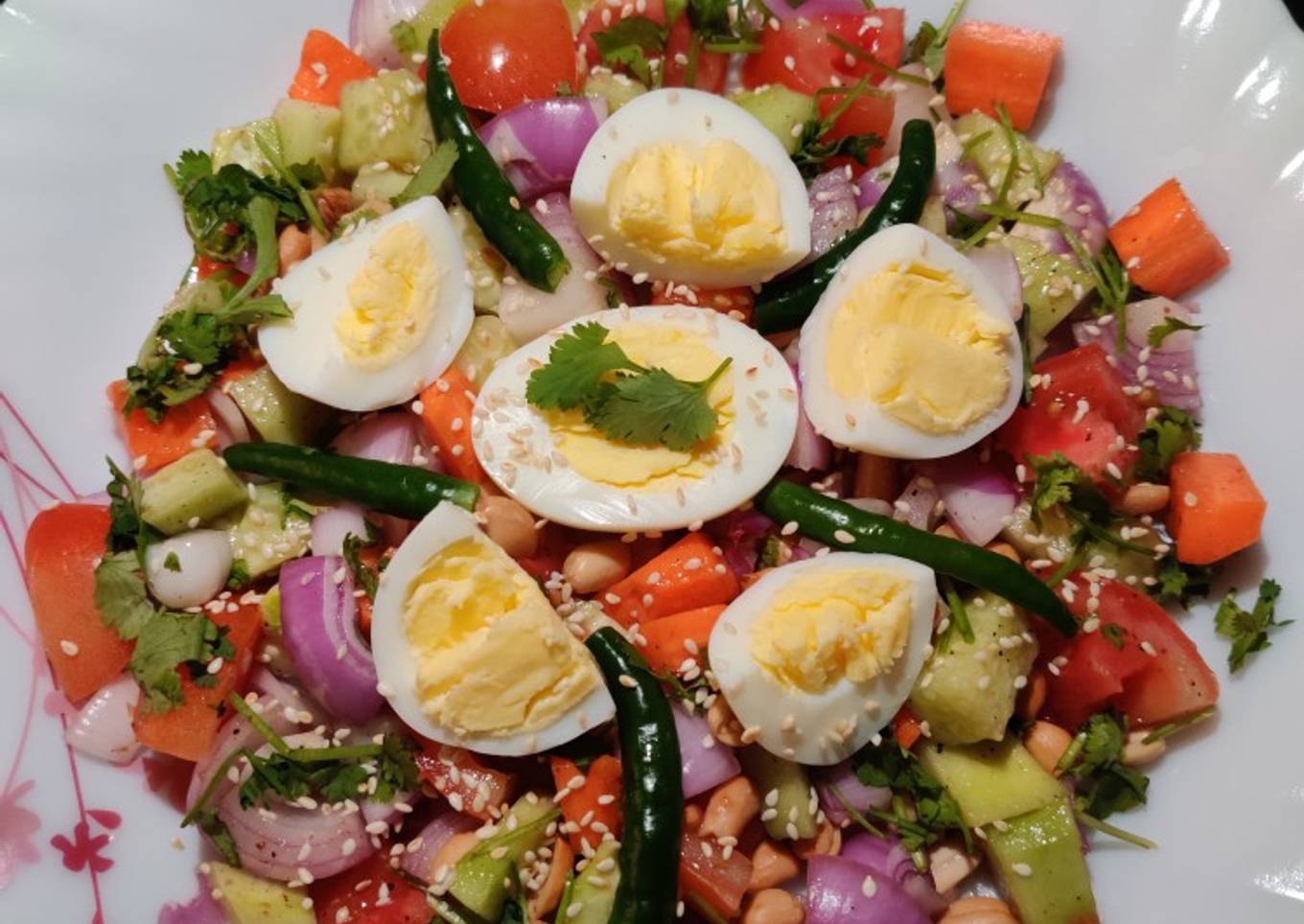 Egg Peanut Salad
