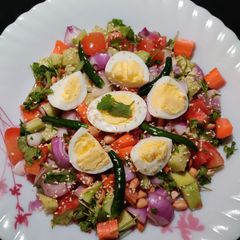 A picture of Egg Peanut Salad.