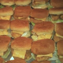 A picture of Chicken finger sliders.