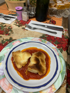 Una foto de Bacalao con tomate y alioli al horno