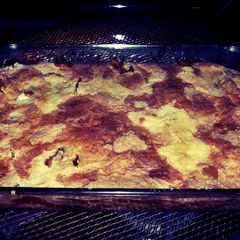 A picture of Apple pecan dump cake.