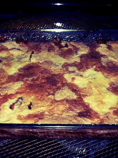 A picture of Apple pecan dump cake.