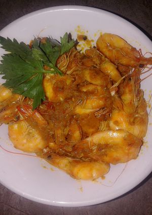 Foto resep Udang bumbu kunyit