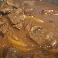 A picture of Smothered steak bomb.
