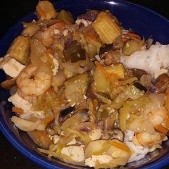 A picture of Shrimp and Tofu Stir-Fry.