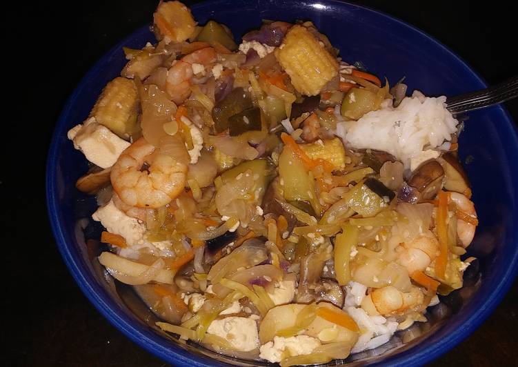 Shrimp and Tofu Stir-Fry