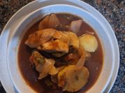 Una foto de filete de pescado