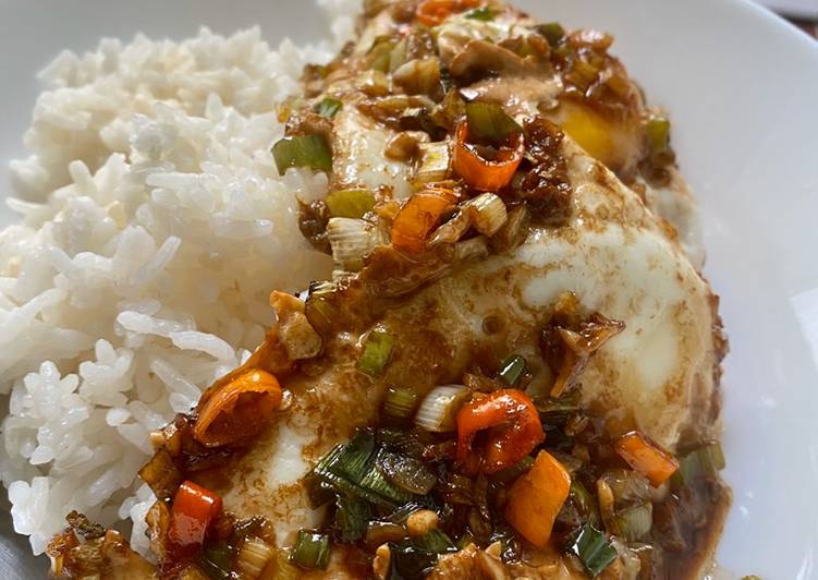 Resep Nasi telor  viral alamarriesta oleh Marriesta 