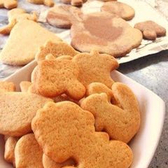 A picture of Easy and Tasty Cookie Cutter Cookies Made with Pancake Mix.